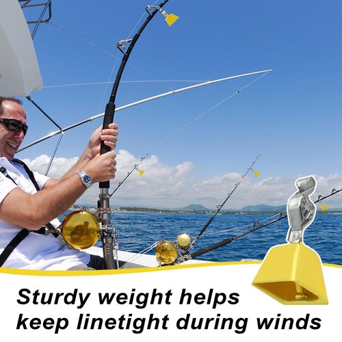 KCMOSGI 12 Pcs Fishing Bells,Fishing Pole Bells,Catfishing Equipment,for Fishing Bells for Rods