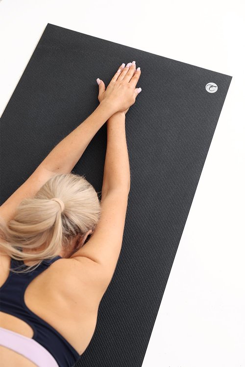 Yoga Mat, 6mm Extra Thick High Density Exercise Mat, Non-Slip Anti-Tear Mat for Yoga, Pilates, Fitness & Home Workout(71" x 24" x 6mm，Black)