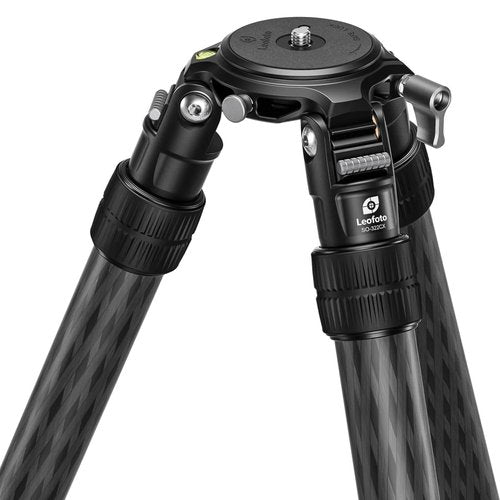 Leofoto Inverted Carbon Fiber Tripod with 75mm Bowl & Platform, 10-Layer Toray, Twist-Lock, 63.98" Max Height, 6.30" Min Height (SO-322CX)