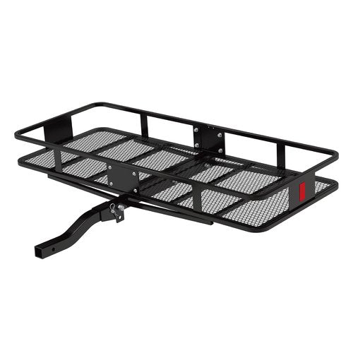 Rockland Steel Folding Hitch Mount Cargo Carrier, 60" x 24" x 6", 500 LBS Capacity, Heavy Duty Trailer Hitch Cargo Carrier, Foldable Hitch Rack Basket, Fits 2" Receiver for Cars SUVs Vans Trailers