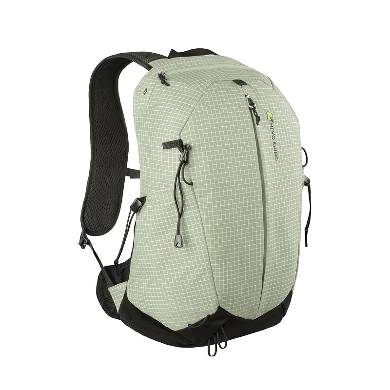 N Nevo Rhino 17L Hiking Backpack with Rain Cover - Green