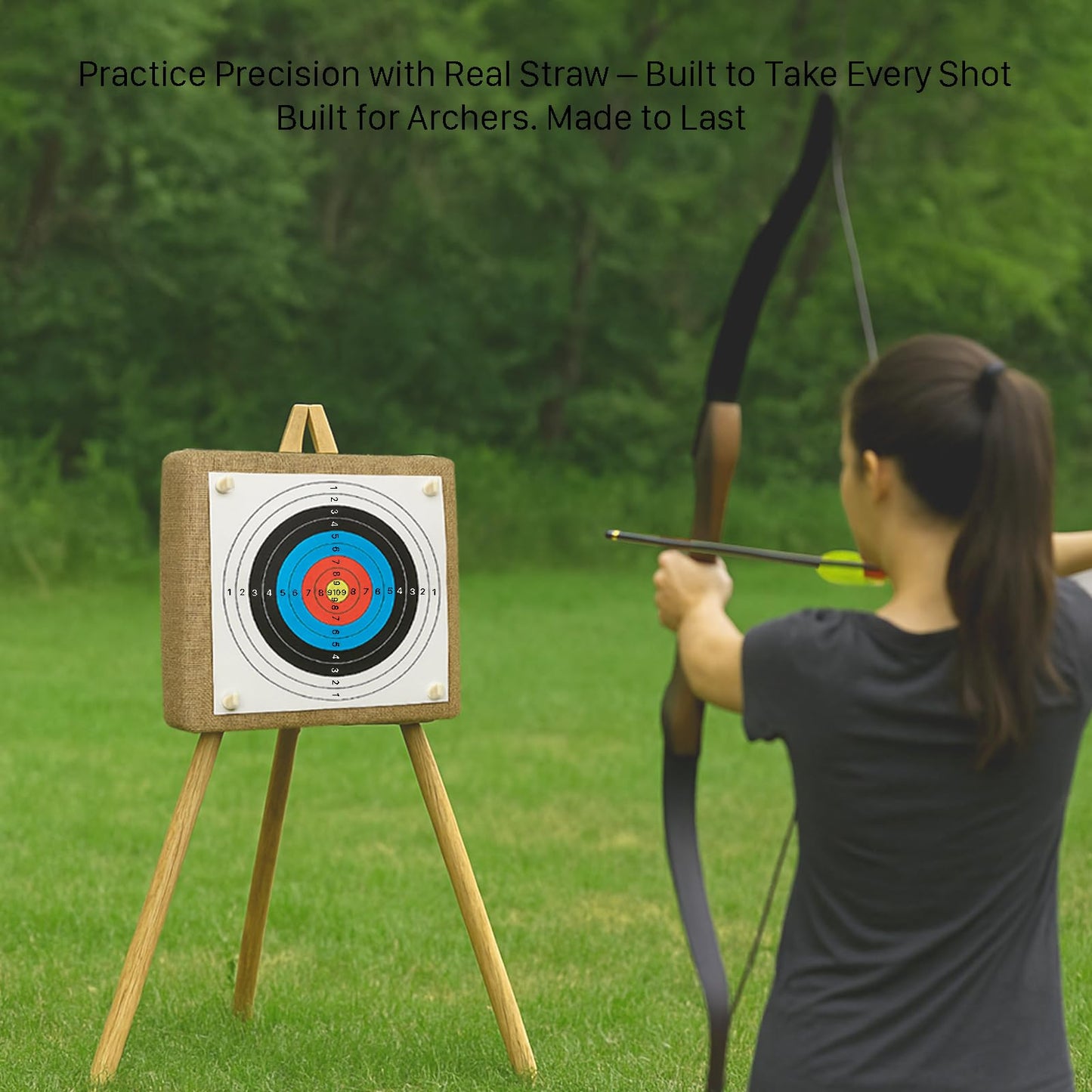 20'' Archery Target – 30-Pack Paper Straw Archery Targets for Backyard Practice, Recurve & Compound Bows, Crossbow Target, Outdoor Sports Archery Accessories