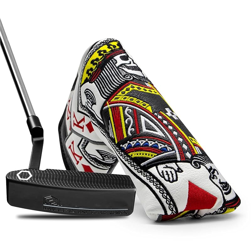 Blade Putter Head Cover with Magnetic Closure - Golf Mallet Driver/Blade Pvc Leather, 3-Layer Protection, For Most Brands - Variation: Blade Putter