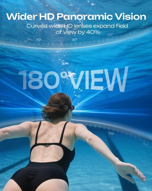 OLANRUN Swim Goggles, Unisex Adult Swimming Goggles for Men Women Youth - Anti Fog, Anti UV, No Leakage, HD Wider View (A1 (Black Frame + Gold Lens))