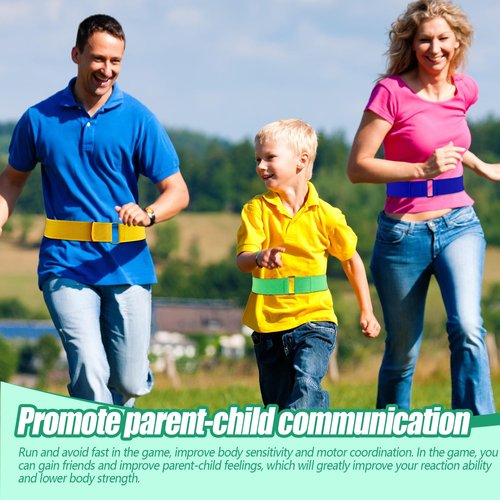 Wettarn 20 Pcs Catch Tail Game Belt Field Day Games Stretchable Catching Training Equipment Colorful Play Sets for Adults Kids Family Party Camping Outdoor Yard Picnic Carnival Games Activities
