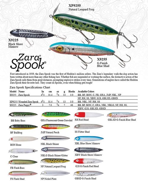 Heddon X9255BON X9255-Bon Zara Spook, Bone, 4 1/2-Inch,White