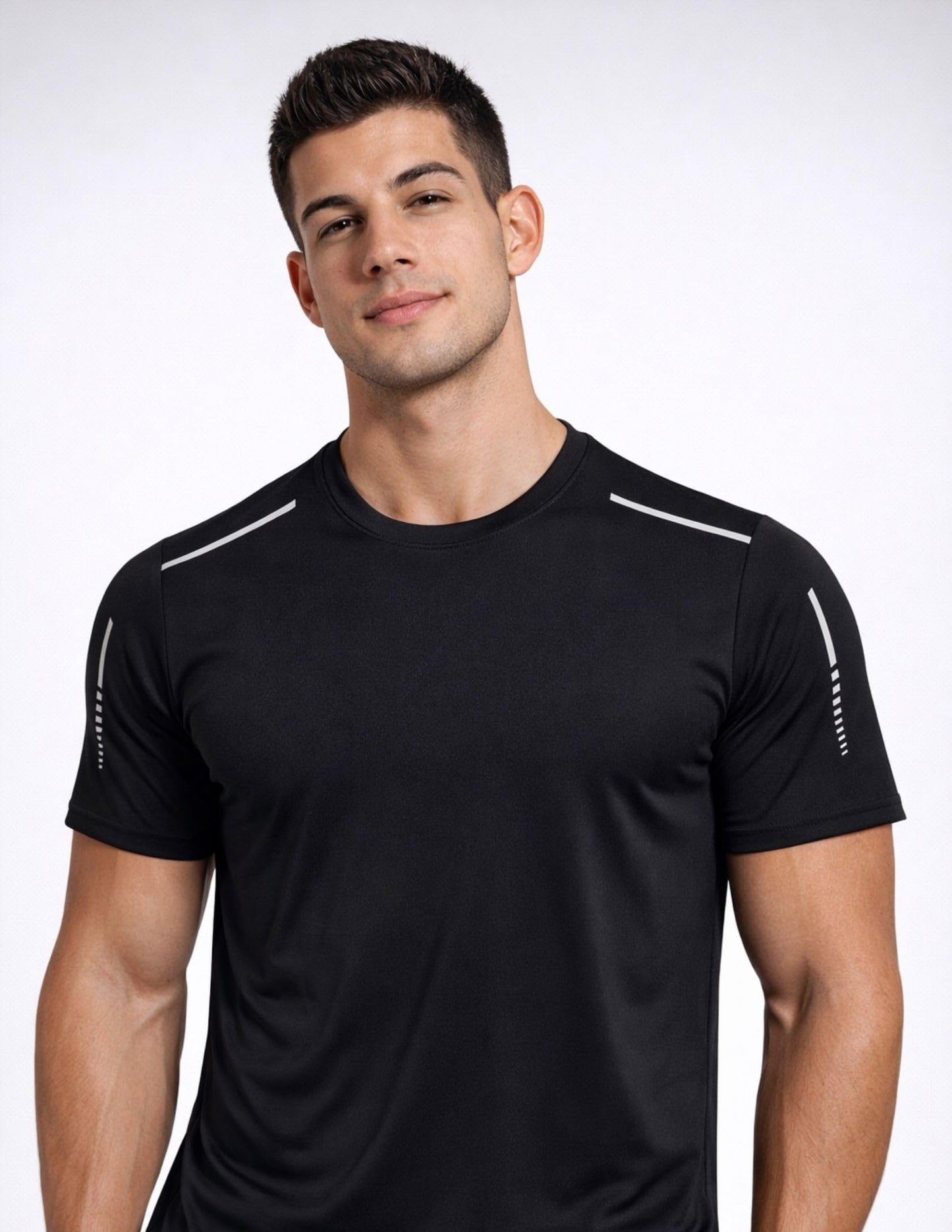 5 Pack Men’s Active Quick Dry Crew Neck T Shirts | Athletic Running Gym Workout Short Sleeve Tee Tops Bulk (Set 21, Small)