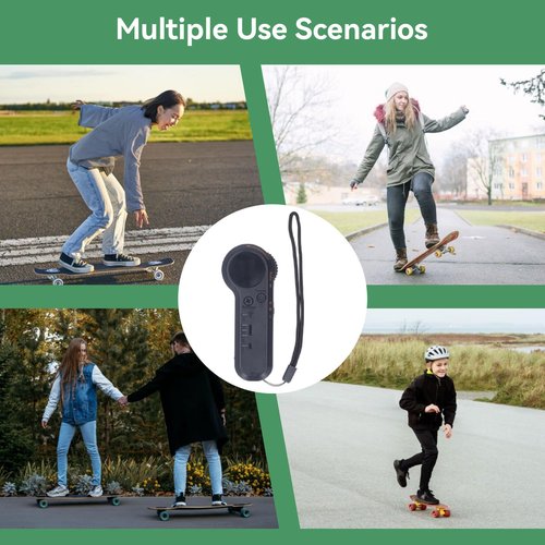 Electric Skateboard Remote Control, 2.4GHz to 2.5GHz ISM Universal Longboard Remote Control Handheld Smart Wireless Remote Replacement for Skateboard Controller