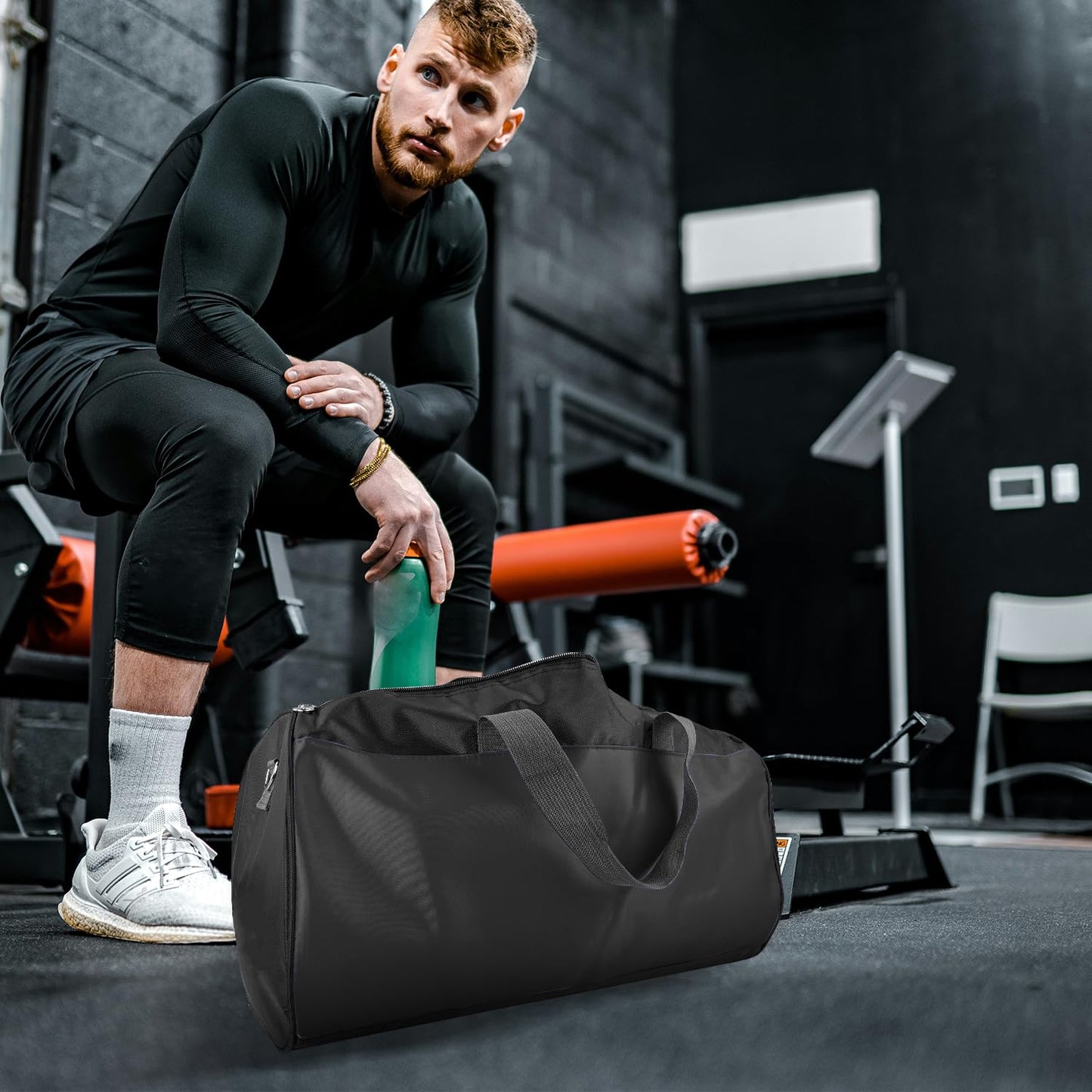 C&F BOGMOST Travel Duffel Bag Large Foldable Waterproof Gym Bag for Gym Beach Swim Bag Men Women Duffle Bag Lightweight Oxford Cloth Sports Bag -Purple