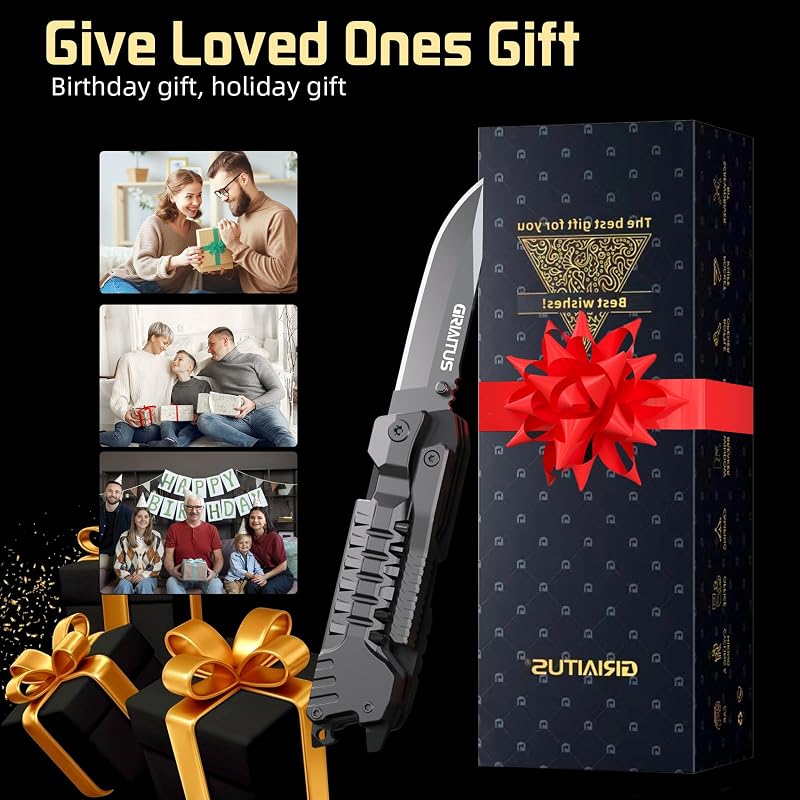 17-in-1 Multitool Knife - EDC Pocket Knife for Camping & Outdoor Use