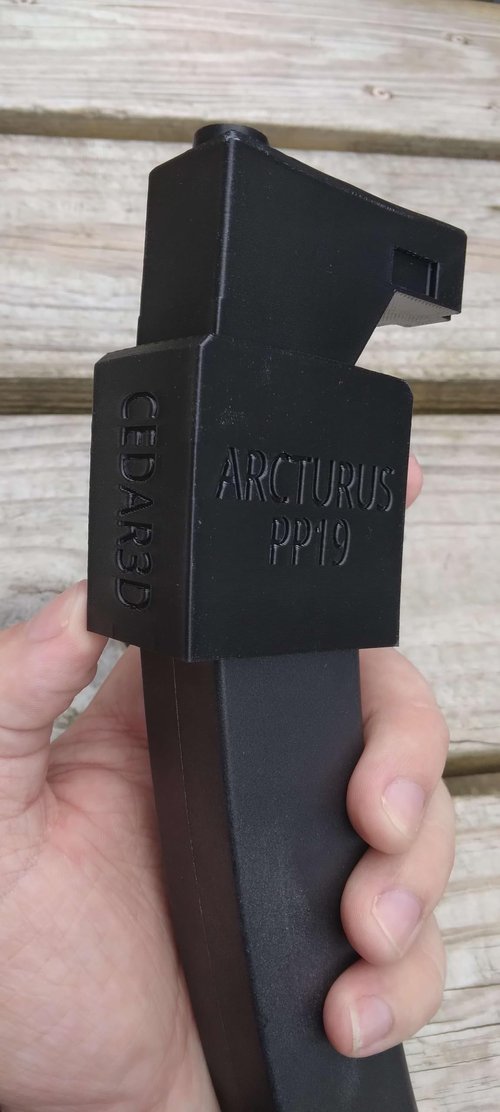 Cedar3D Airsoft Arcturus PP19 AEG Odin Speedloader Adapter