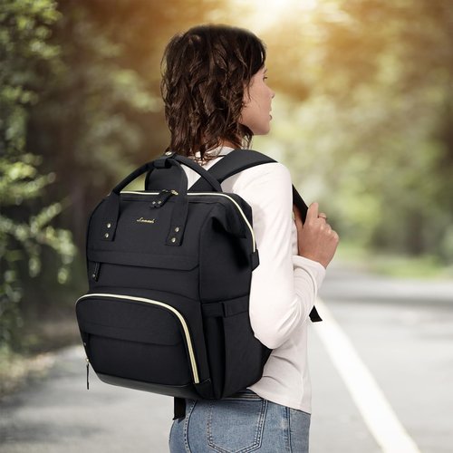 LOVEVOOK Laptop Backpack for Women, 15.6 Inch Work Business Backpacks Purse With Large Capacity, Waterproof Nurse Bag College Bookbag for School, Waterproof Casual Daypack for Travel