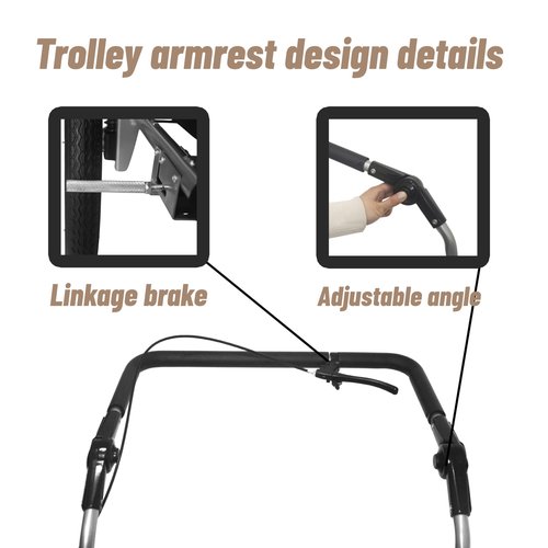 3-in-1 Heavy-Duty Bike Cargo Trailer for E-Bikes | Convertible Steel Frame Stroller & Pull Cart | 110lb Capacity w/Suspension, 20" Wheels & Lockable Brake