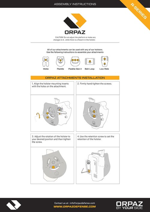 Orpaz Sig P320 Holster, Optics Compatible Level II OWB Holster, Belt Holster