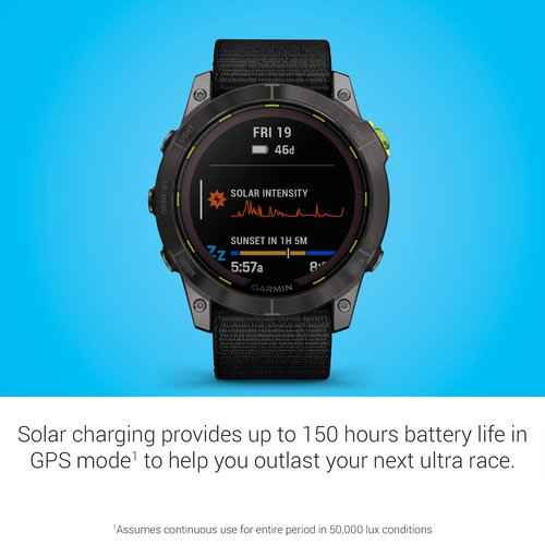 Garmin Enduro??2 ??Ultraperformance Watch, Long-Lasting GPS Battery Life, Solar Charging, Preloaded Maps (Renewed), Black
