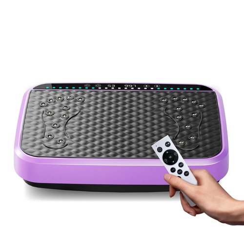 Vibration Plate Exercise Machine, Whole Body Fitness Platform for Lymphatic Drainage, Vibrating Shaker Board with 120 Speed Levels, Weight Loss and Fat Burner Workout Equipment for Women and Men