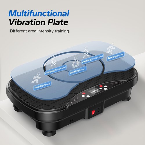 MERACH Vibration Plate Exercise Machine, Vibration Plate with Bluetooth and LED Display, Vibrating Plate Exercise Machine for Women Men, Workout Equipment for Home