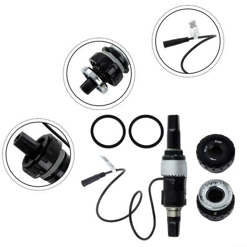 Replacement E-Bike Axle Metal SR PA231.32.ST.C Steel Torque CenterAxle Sensor About 350g/set Electric Bicycles, for Bafang Electric Bicycle Torque Sensor, 6PIN Cable, 73mm Bottom