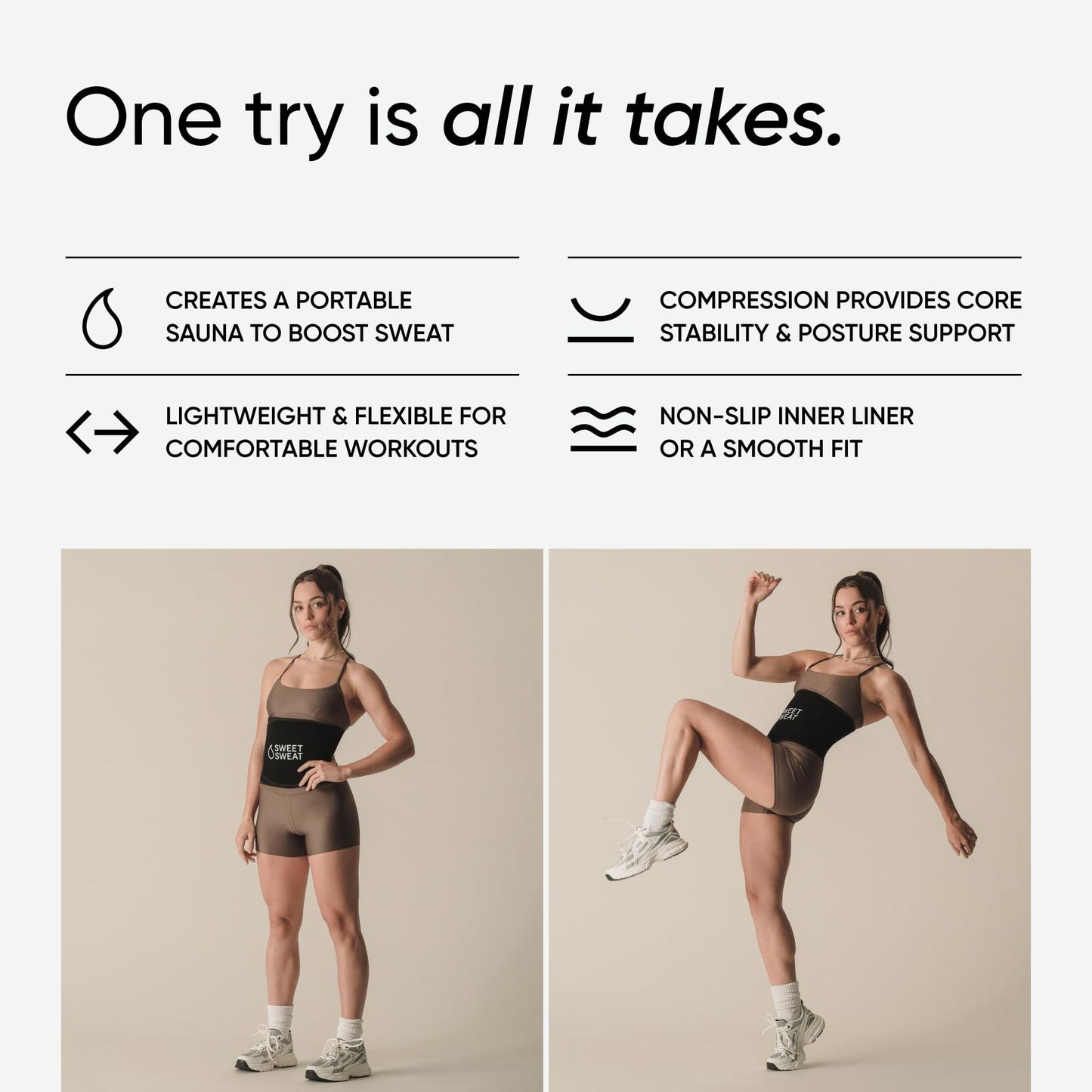 Sports Research Sweet Sweat Waist Trimmer Extra-Coverage (XC) - Premium Sweat Enhancing Fitness Band with More Belly Coverage - Adjustable Fit · Latex-Free Neoprene · More Coverage - Pink Logo (XXL)