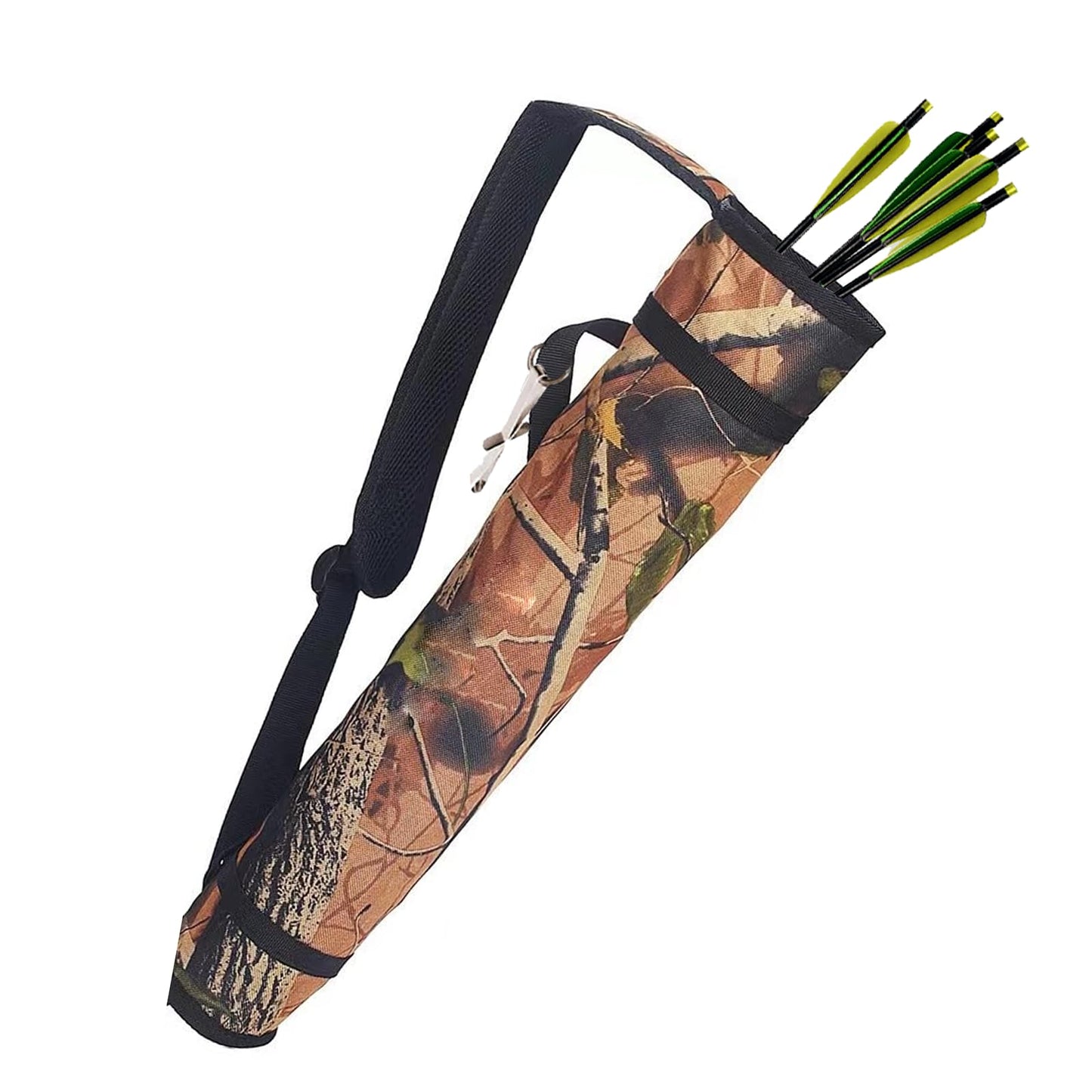 KURUGEILI Archery Quiver Back and Hip Quivers Adjustable Arrow Backpack Bag Holder Side Hip Arrows Bag for Compound Recurve Bow Practice Target Hunting