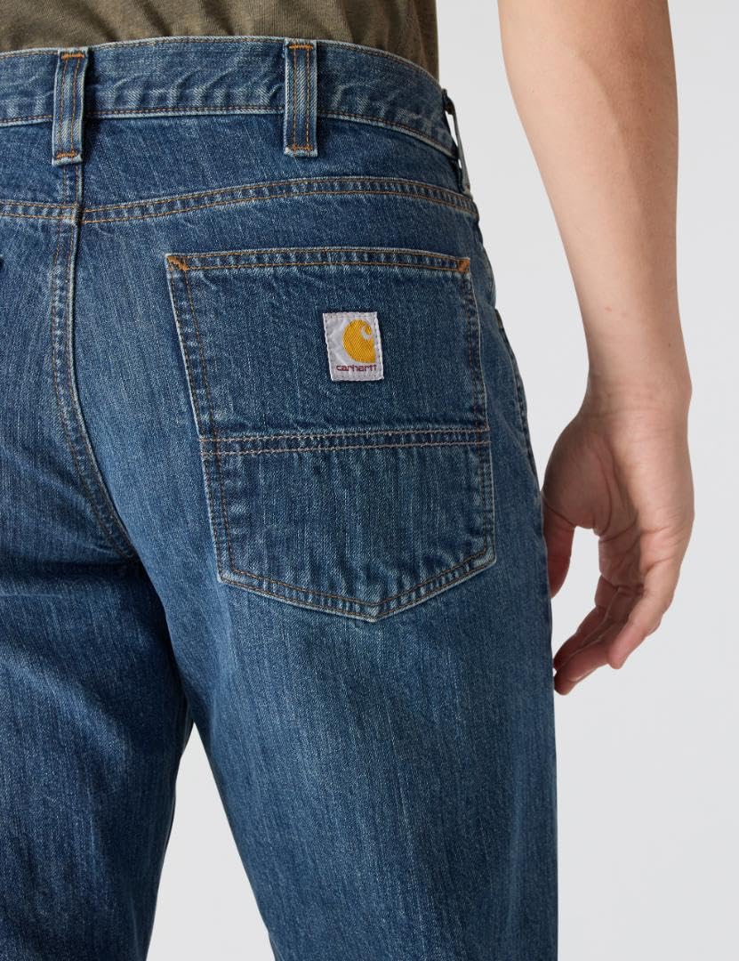 Carhartt Men's Relaxed Straight Jean, Bay, W34 x L32