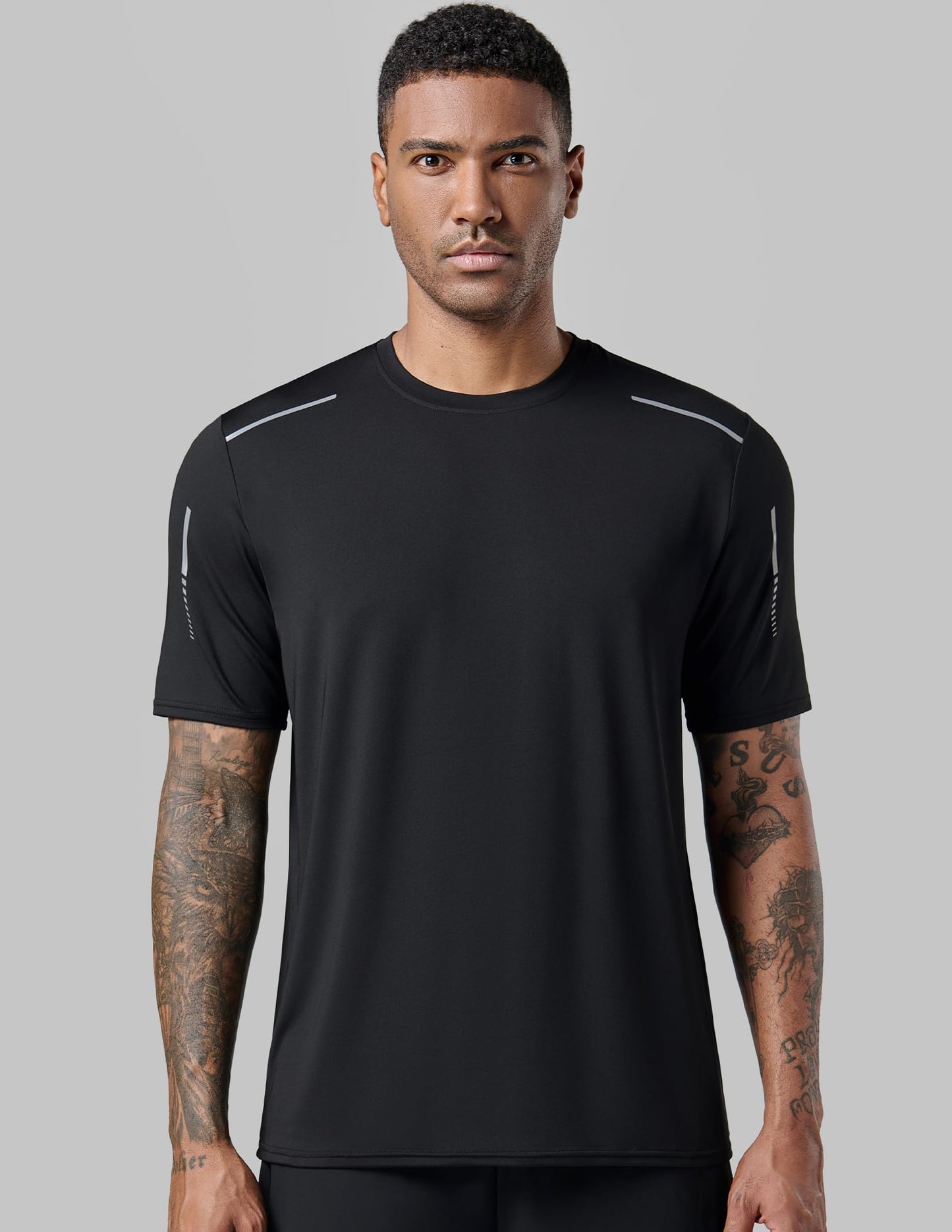 5 Pack Men’s Active Quick Dry Crew Neck T Shirts | Athletic Running Gym Workout Short Sleeve Tee Tops Bulk (Set 17, 3X-Large)