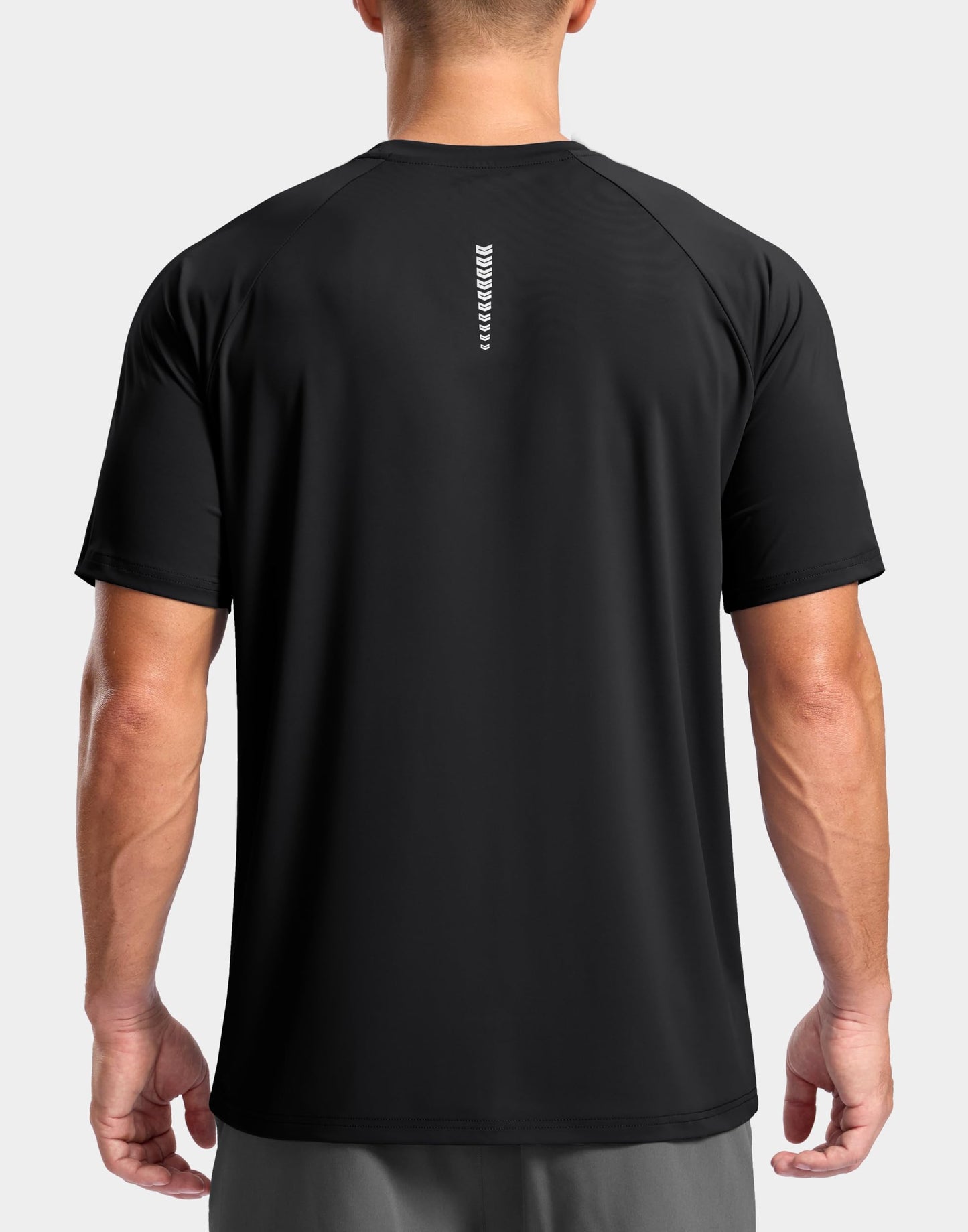 G Gradual Men's Athletic Workout T-Shirts Moisture Wicking Cooling Running Shirts Short Sleeve Performance Tee for Gym Tennis(Black,L)