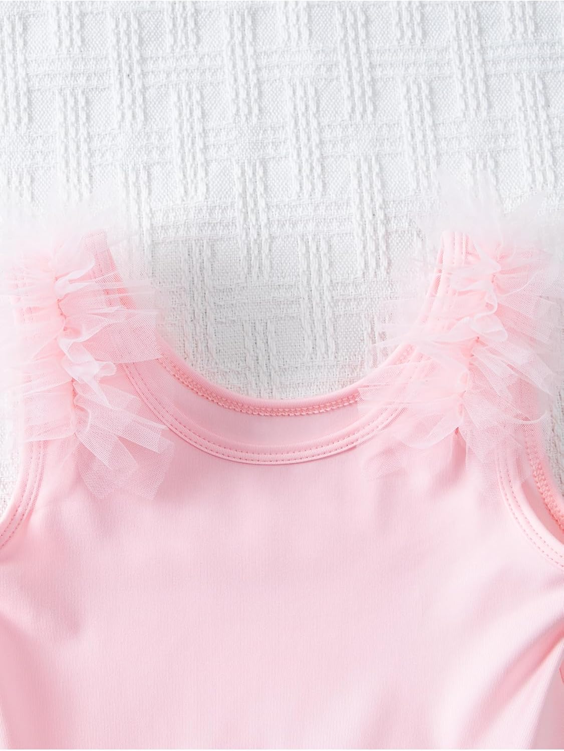 KARETT Toddler Ballet Outfit Sleeveless with Snap Gymnastics Leotards for Girls 1-7Y