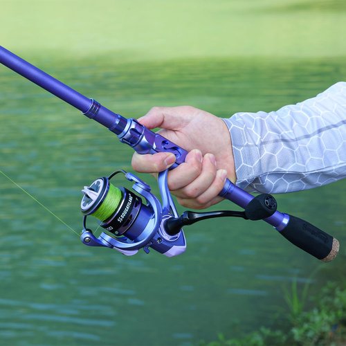 Sougayilang Fishing Rod and Reel Combos Carbon Fiber Telescopic Fishing Pole with Smooth Reel Combo Saltwater Freshwater Kit for Travel Fishing 1.8