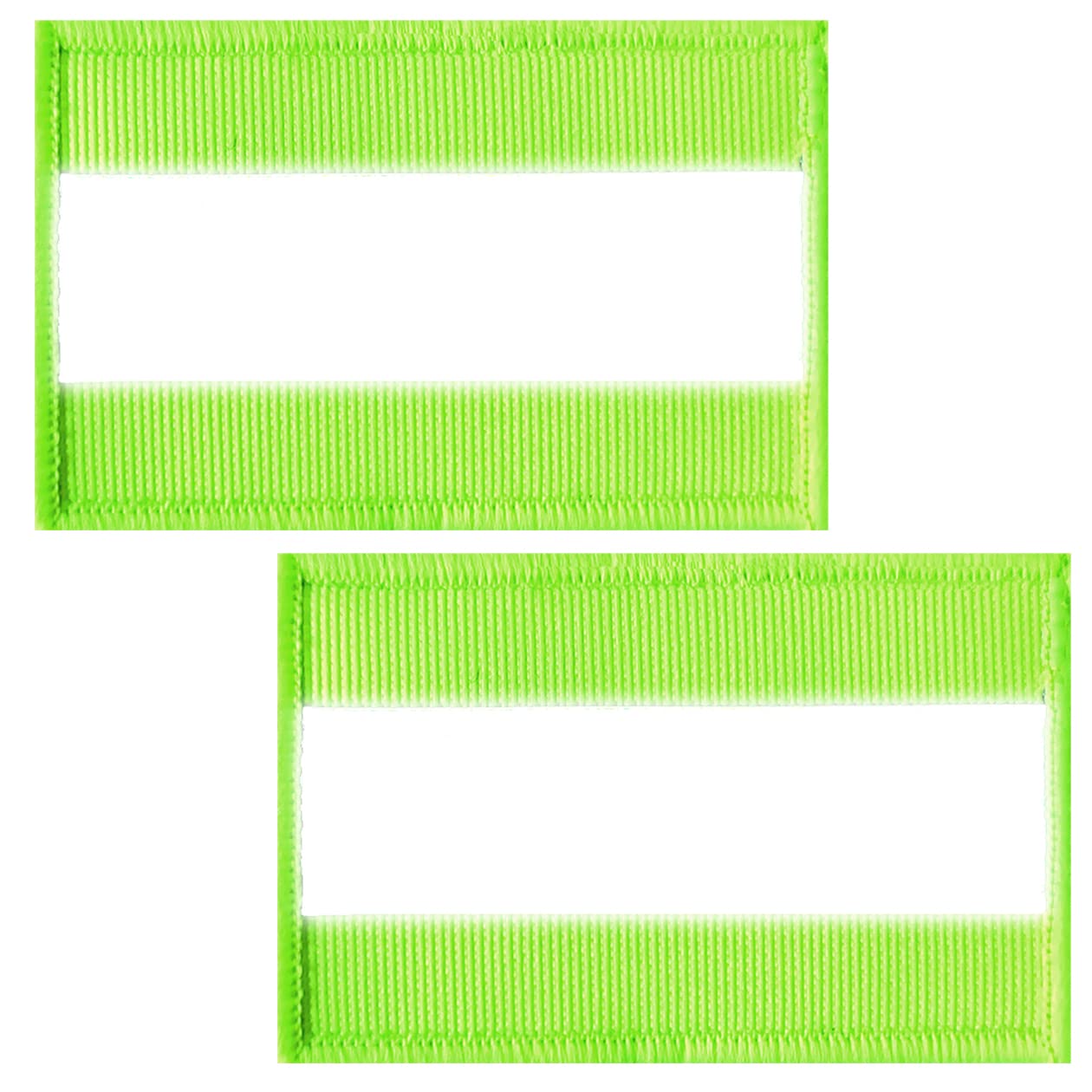 ZESION 2pcs Reflective Safety Patches， Hook and Loop Reflective Patches for Night Sports, Labor Wear, Rain Jackets, Hikers, Dog Tactical Undershirts, Firefighter Rescue, Green