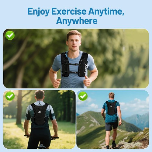 Running Hydration Vest Backpack, Running Vest Pack with 2L Water Bladder, Lightweight Hydration Pack for Hiking Trail Running Cycling Race Marathon for Women Men