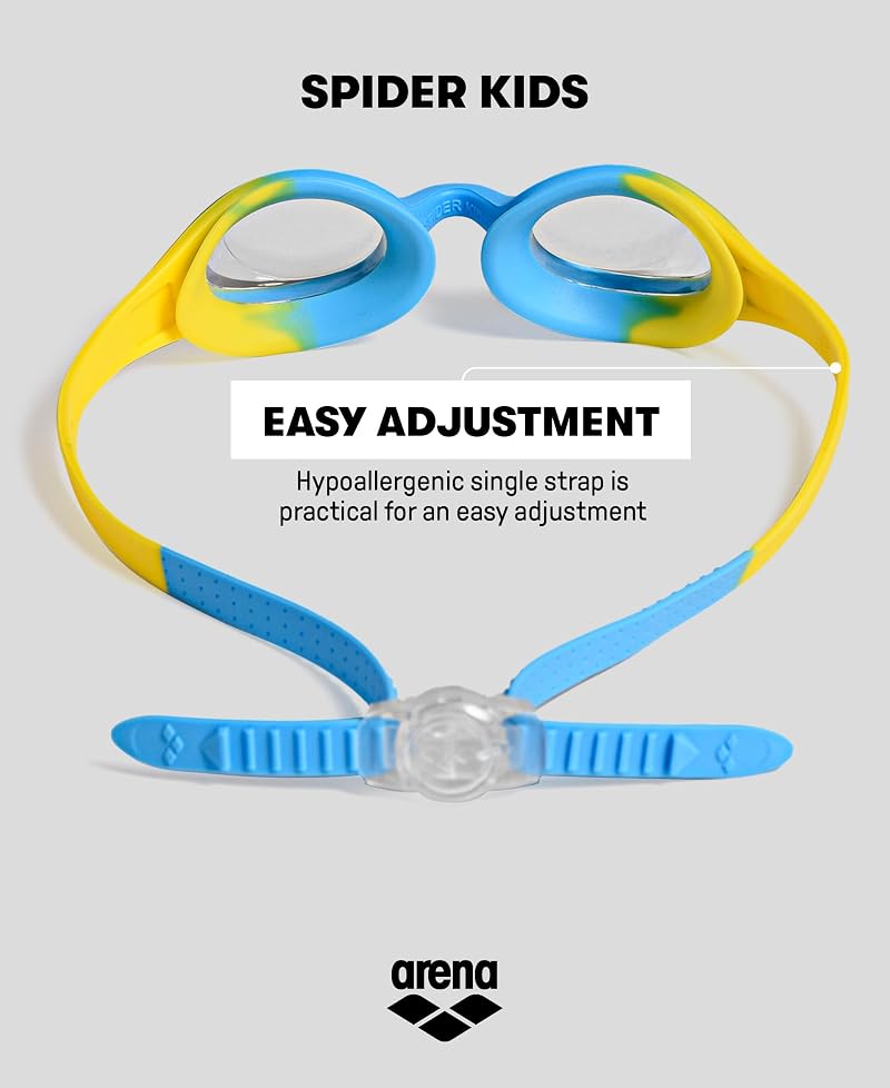 ARENA Lightblue Kids Swim Goggles - Anti-Fog, No Leak, Ages 2-5 Variation: Lightblue/Blue