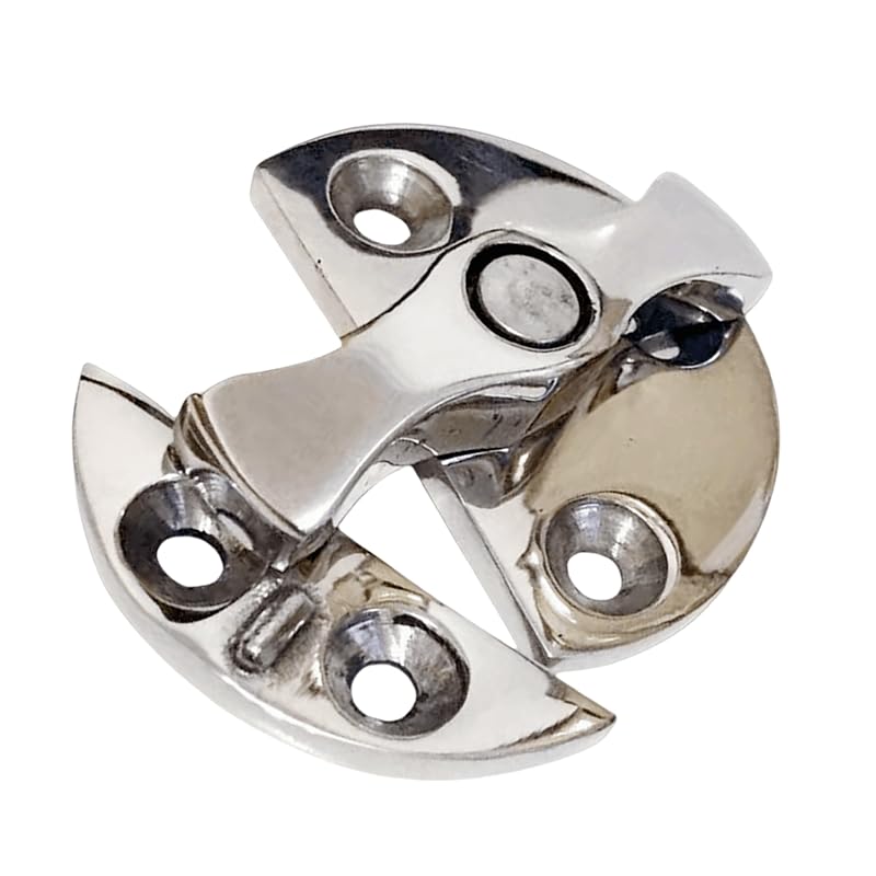 1Pc Stainless Steel 316 Boat Door Catch Latch Round Twist Turn Button for Marine Yachts