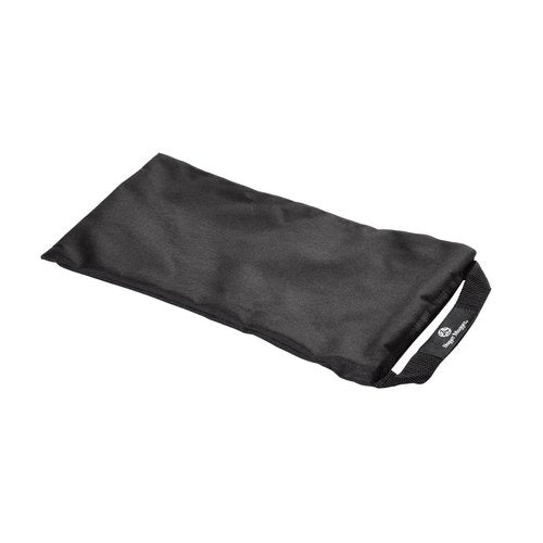 Hugger Mugger Unfilled 10lb Yoga Sandbag - Black - Adds Weight to Your Poses, Zipper Cover, Sturdy Handle, Durable Material, Not Filled with Sand