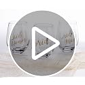 Bride Stemless Wine Glass - Gold Lettering, 4.75 Inch Wedding Gift