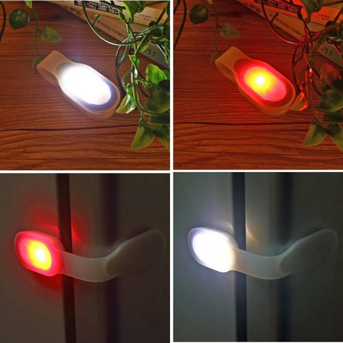 ALONEFIRE LED Flashlights Clip on Lights Nursing Light Night Shift Light Hands Free Strong Magnetic to Grip Clothing Badge Lights for Nurses Shirt Walking Running Emergency with Keychain Flashlight