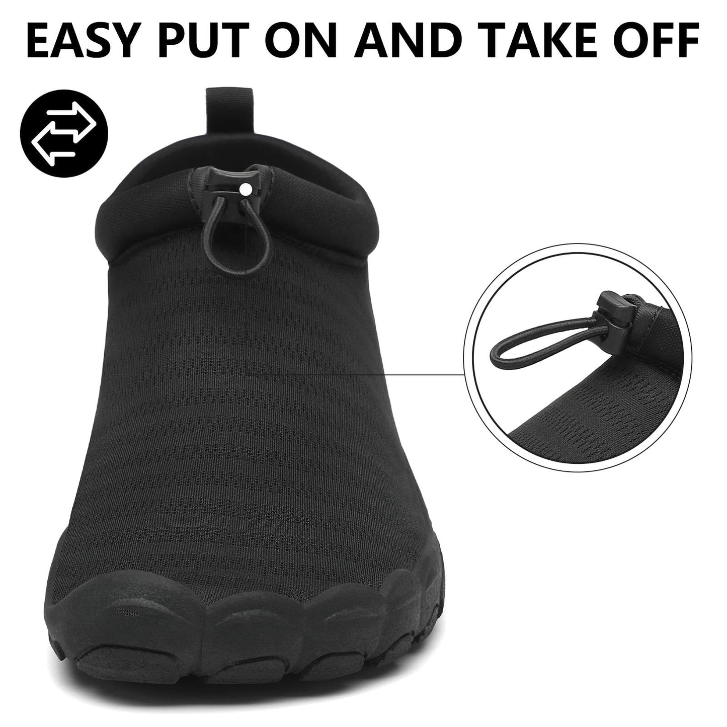 Mishansha Womens Mens Water Shoes Quick-Dry Wide Toe Barefoot Shoes