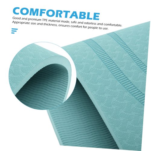 BESPORTBLE Sports Skipping Mat Non- Tpe Portable Workout Mat for Exercise Shockproof and Sweat-absorbing for Jump Rope Training and Home Fitness Activities