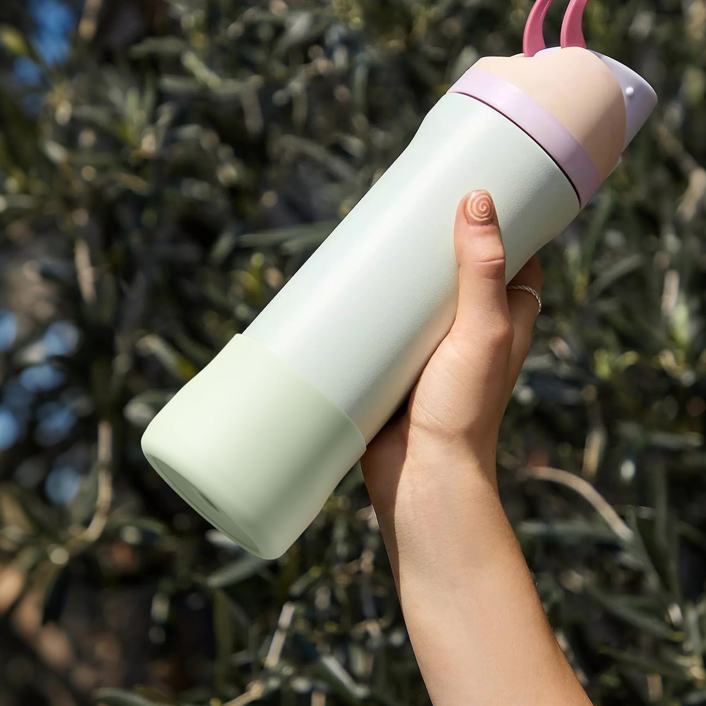 Lpaacat Silicone Boot for Owala 24 oz Water Bottle, Anti-Slip Protective Sleeve Bottom Cover for Owala Twist/FreeSip/Flip Stainless Steel Water Bottle (Mint)