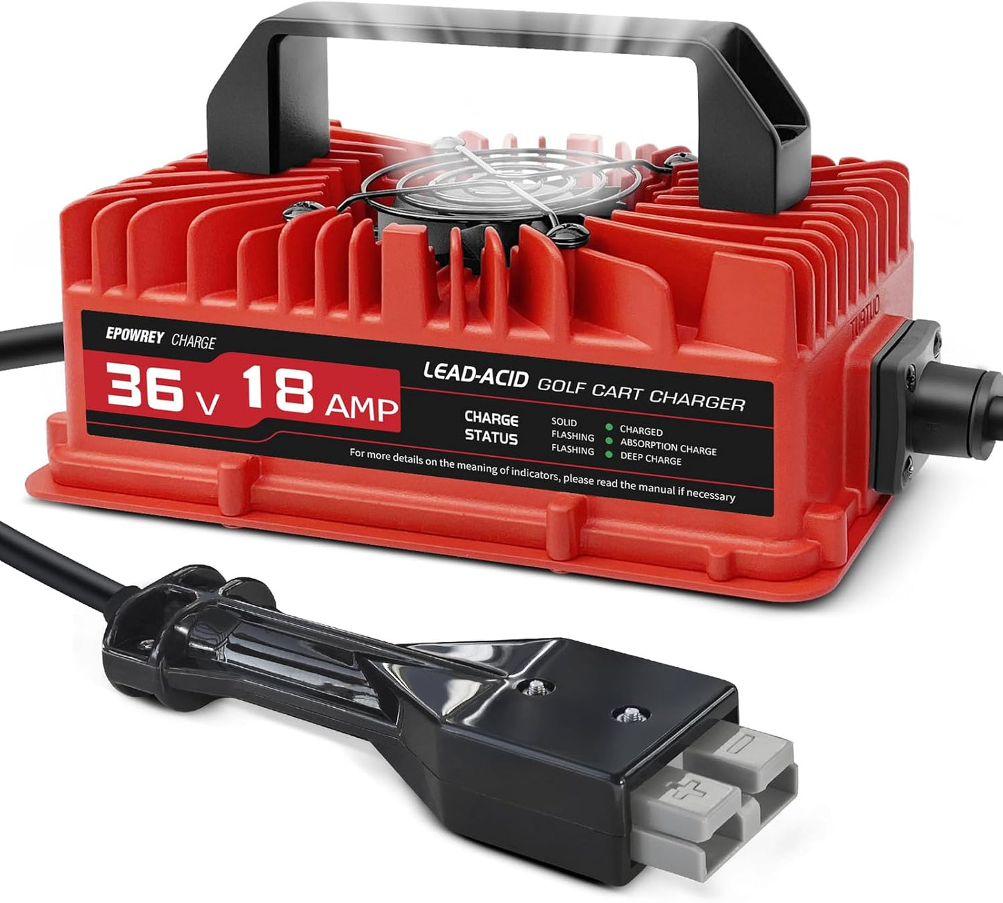 18 AMP 36 Volt Golf Cart Battery Charger for EZGO TXT with D Style Plug