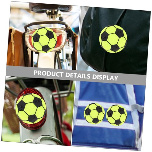 DECOMELODY 4Sheets Reflective Stickers for Bike and Vehicle Night Visibility Adhesive Safety Decals Easy to Install for Outdoor Use of Glossy Reflective Stickers