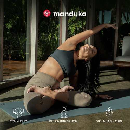 Manduka Enlight Rectangular Yoga Bolster, Midnight