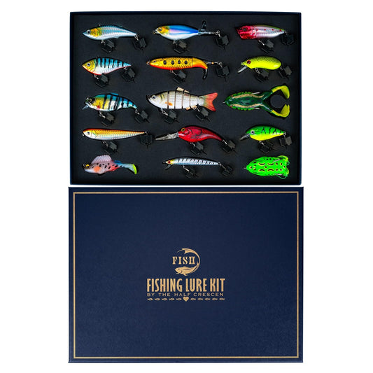 Fishing Lures Kit for Bass, 15PCS Swimbaits Crankbaits Fishing Tackle Set