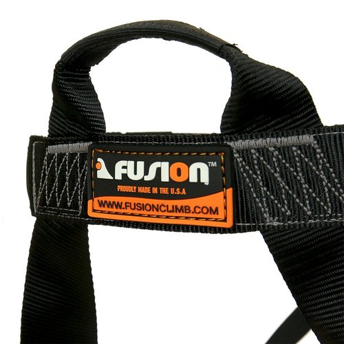 Rock Climbing Harness - Fusion Climb® - (5,000 LBS Rated) Professional Half Body Harness for Mountaineering, Tree Climbing, Ziplining, Rock Climbing, Rappelling- Heavy Duty Half Body Harness