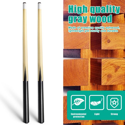 VANLAN Billiard House Cue Sticks Pool Cues 2-Piece 36 Inches Billiard Tips 13mm House Bar Billiard Cue Sticks Hardwood Cues Set of 2 (36" Set of 2)