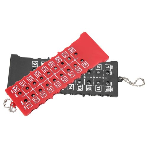 Golf Score Counter 18 Hole, Easy Press Button, Small Scorer Pocket Size, Ideal Golf Score Counter with Training Practice Accessory