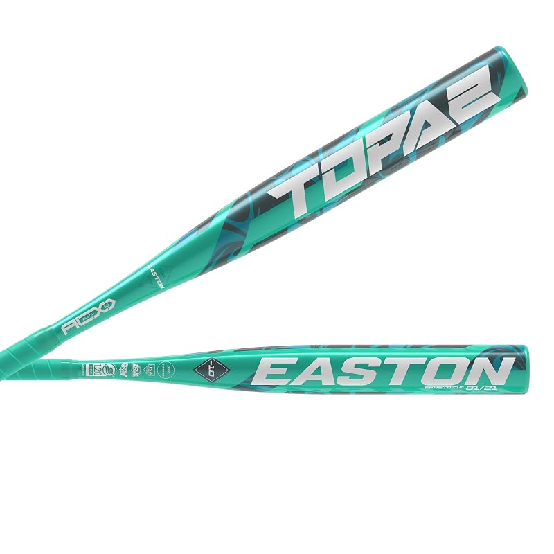 Easton Topaz -10 Fastpitch Softball Bat 31in Teal | 1-Piece ALX50 Alloy