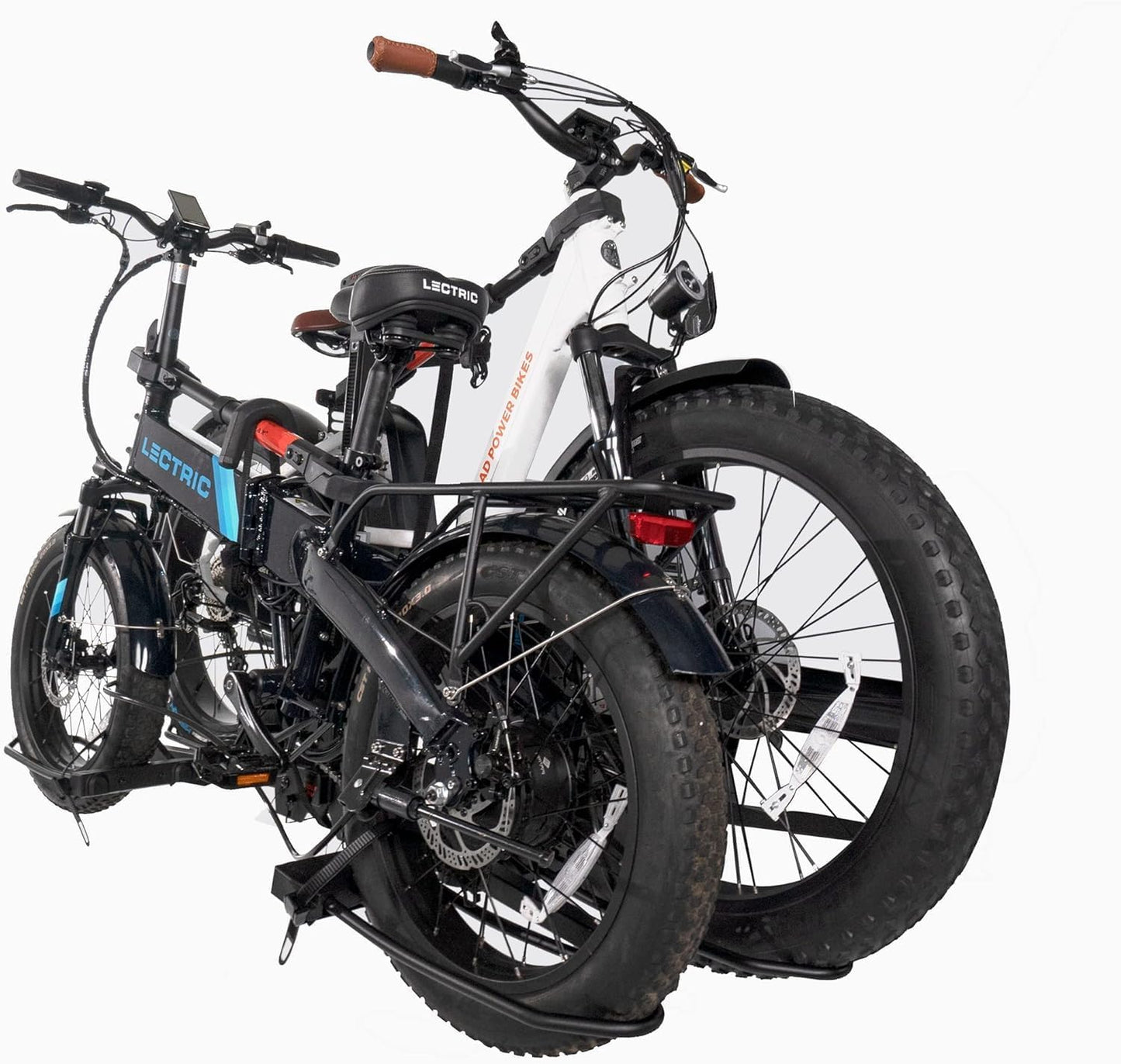 HYPERAX Volt RV -RV Approved Hitch Mounted 2 E Bike Rack Carrier for RV,Camper,Motorhome,Trailer,Toad with 2" Tow Hitch Receivers - Up to 2X 70lbs eBikes with Up to 5" Fat Tires