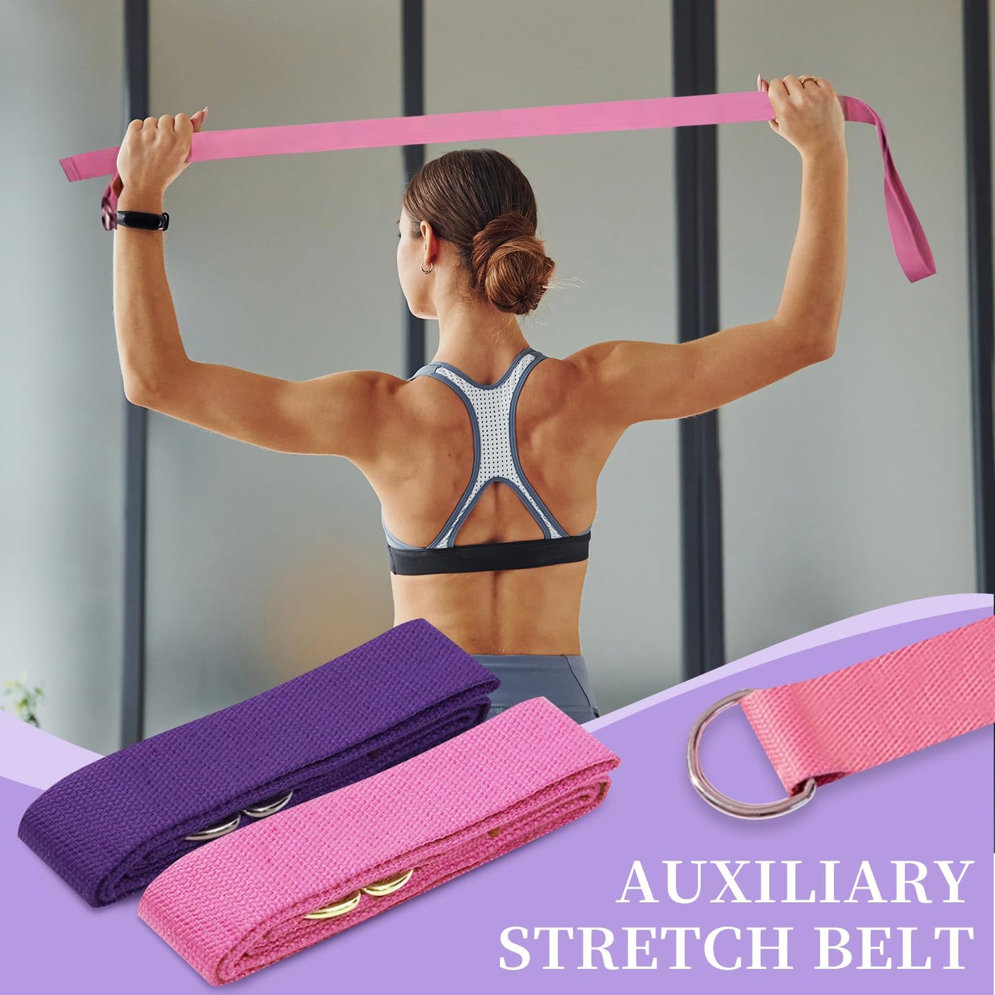 11Pcs Pilates Essentials Kit for Women Ergonomic Home Workout Equipment, Home Workout Equipment for Women for Legs Arms Thighs (Pink)