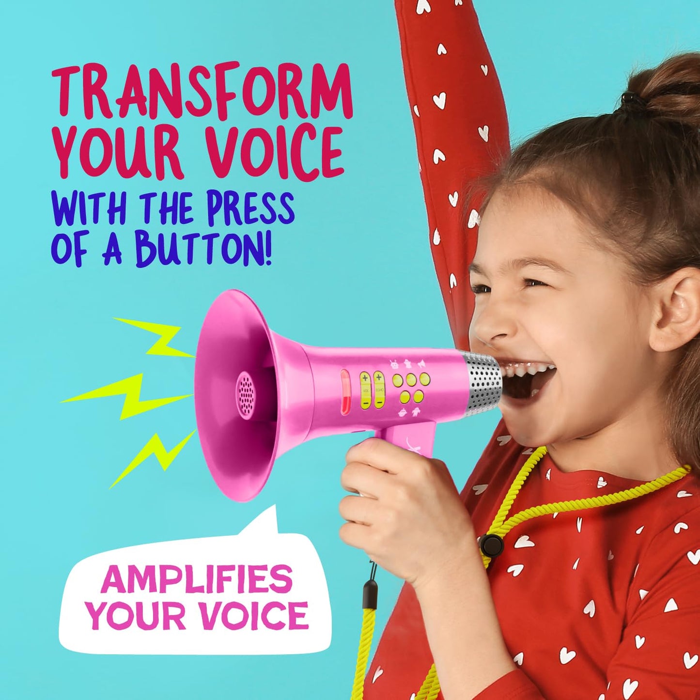 Mini Explorer Voice Changer for Kids for Kids - Voice Changing Device for Boys & Girls Ages 3-8+ Olds Birthday Gifts for 3, 4, 5, 7, 8 Year Old Boy - Toys Gift Ideas for Kid, Toddler (Pink)